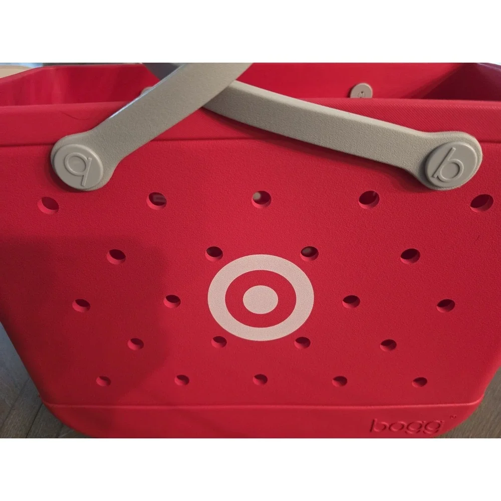 Target X Bogg Limited Ed. Bag Large Red Carry Tote with 2 Zippered Pouches NEW